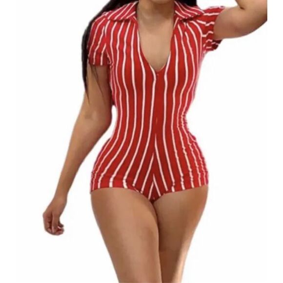 Striped Romper Suit - Picture 1 of 9